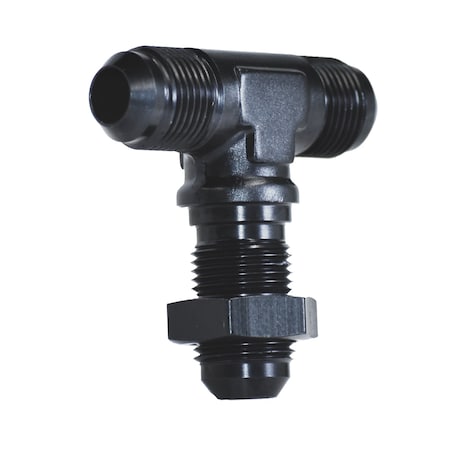 ADAPTER FITTING, -3AN BLK BULKHEAD FLARE TEE